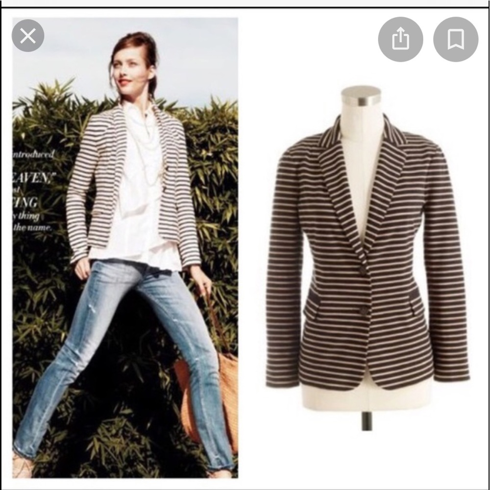 J. Crew Meritime Striped Blazer
